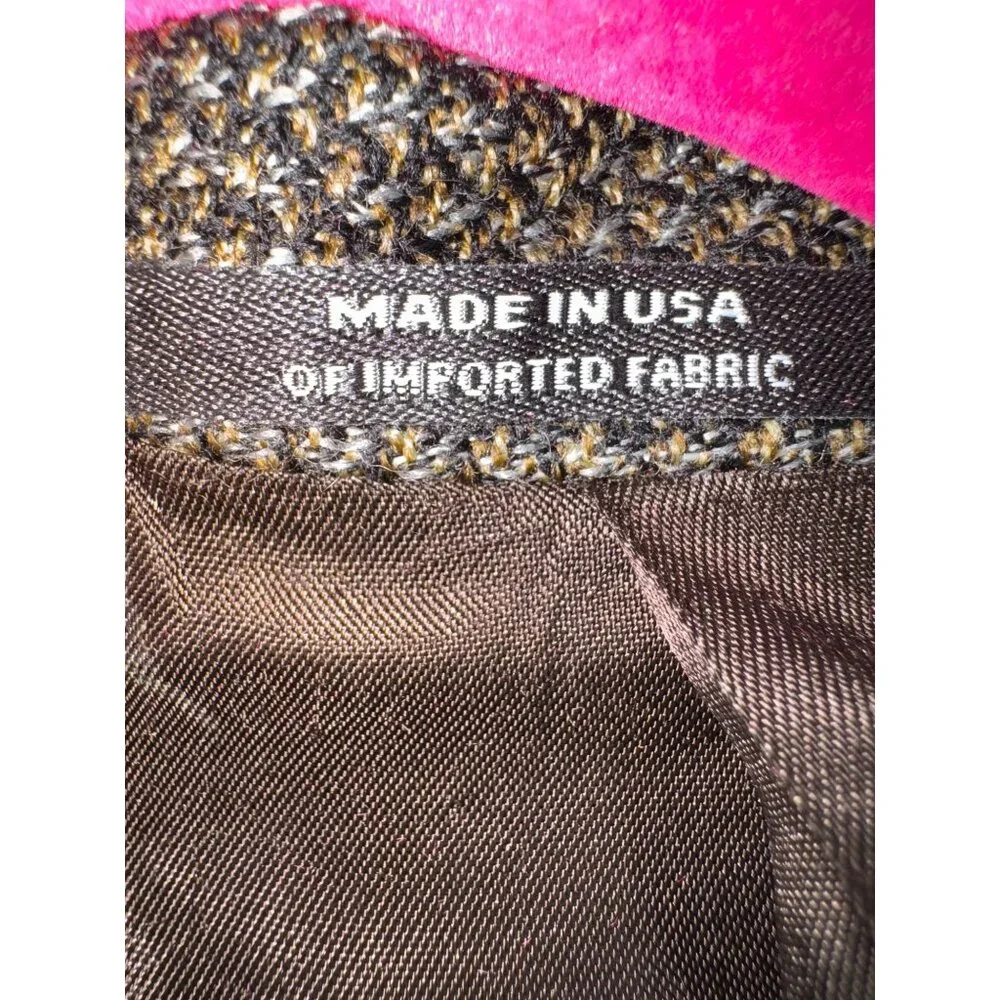 Hart Schaffner Marx Proffitts Harris Tweed 40R Wool Blazer Jacket Houndstooth